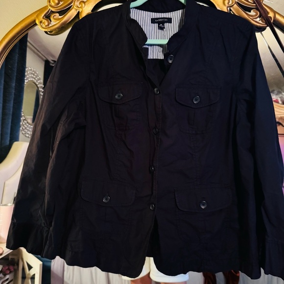 Lands End plus size navy blue jacket size 1x - Picture 1 of 5